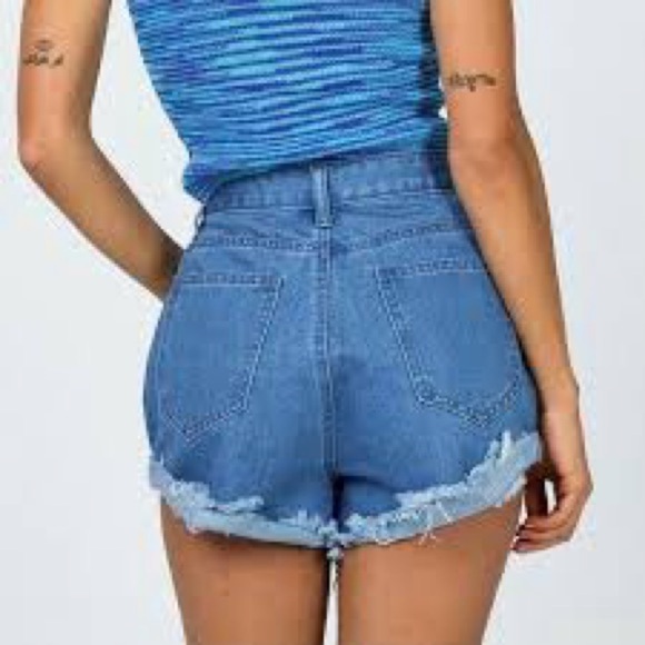 PRINCESS POLY HOODWINK DENIM SHORTS - Picture 3 of 7